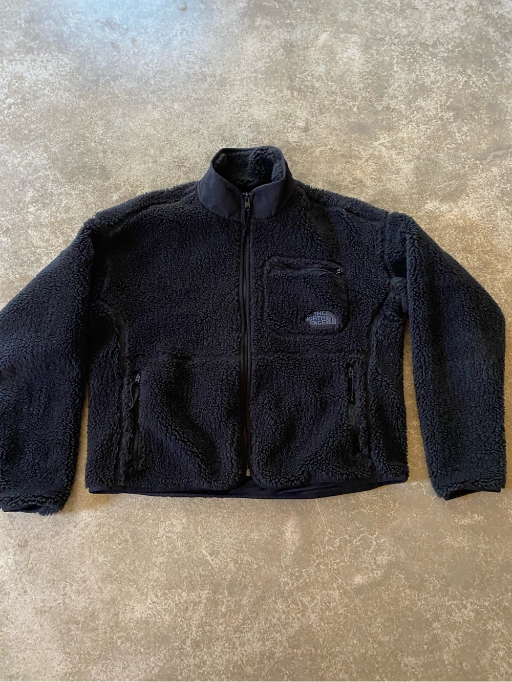 The North Face Black Fleece Sherpa Teddy Zip-Up Jacket